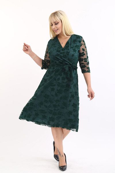 modayız Βραδινό Φόρεμα Διπλό γιακά Plus Size 12e-2167