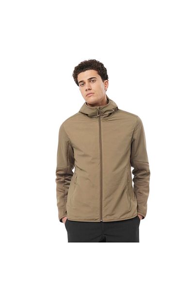 Salomon Outlıne Hybrid Warm Hd PrimaLoft ®   معطف رجالي عازل حراريًا باللون البني