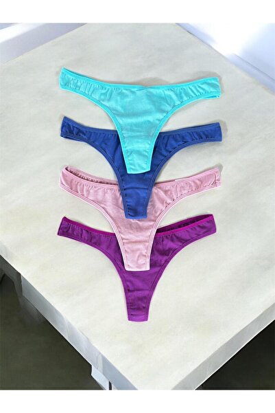 Papatya 4'lü Düşük Bel Kadın String