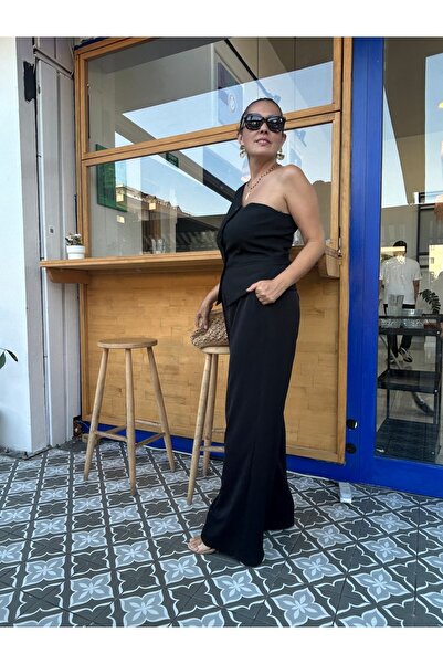 Papatya TEK OMUZLU SİYAH YELEK