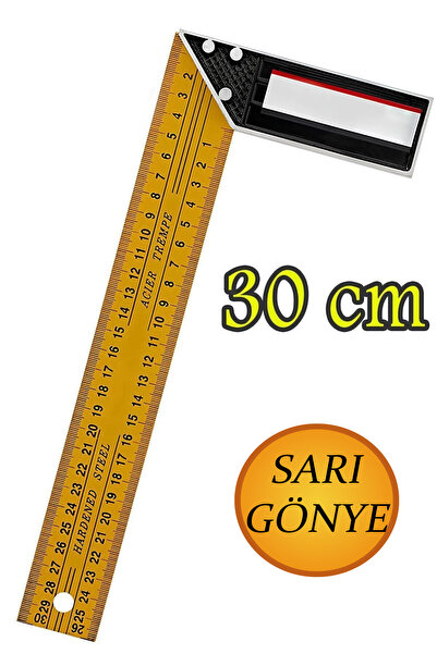 NUBLADO Alüminyum L Gönye Sarı Gönye Cetvel Kaynak Kaynakçı Marangoz Gönyesi ...