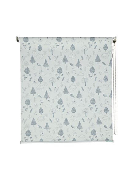micasa Tree Design Easy to Install Durable Blackout Roller Blind for Window 90 x 180cm