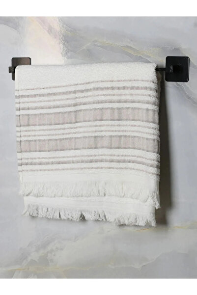 KapKacakAl Μαύρο σετ μπάνιου 7 τεμαχίων - Αυτοκόλλητη, μακριά πετσέτα και θήκη για χαρτί υγείας