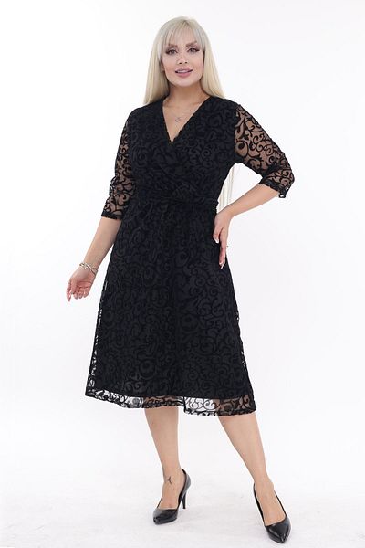 modayız Βραδινό Φόρεμα Διπλό γιακά Plus Size 30y-2209