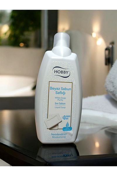 Hobby Premium Liquid Soap White Soap Purity 1500 ml (White Soap Frent)
