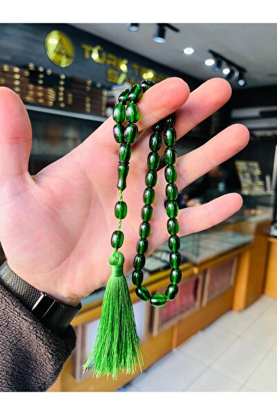 TTS TÜRK TESBİH SANATI Mărgele de rugăciune din chihlimbari cu ciucuri de frâ...