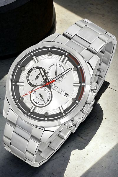 Ferrucci Men Wrist Watch Silver-White Color Function Fcf.13853Fm.04 Bracelet Gift Sdfer115