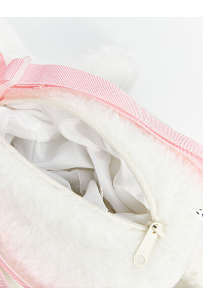 LC Waikiki Girl's Plush Sirt with Rabbit Figure - W4Cn69Z4