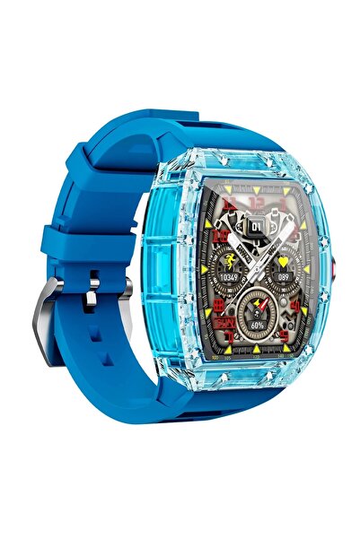 JG. Polo Club JG.POLO CLUB Mavi Renk Darbeye Dayanıklı Akıllı Saat: 2,2 İnç Ekran, Sesli Görüşme ve Siri Asistan Ö