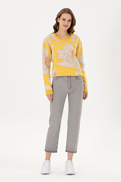 U.S. Polo Assn. Kadın Gri Jean Pantolon 50295978-DN0025