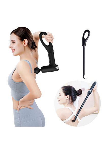 Coverzone Masaj Aleti 30W Güçlü Motor 6 Kademeli 4 Masaj Başlığı Sırt Bel Bac...