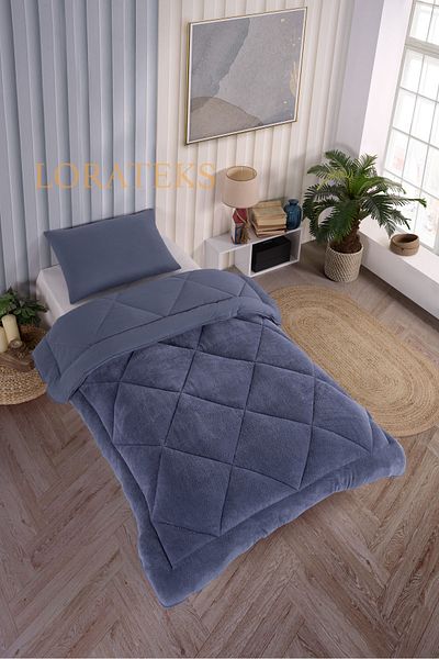 Lorateks Elisa Wellsoft Single Luxury Quilt Set - Sleeping Set with Double Sided Pillow and Case