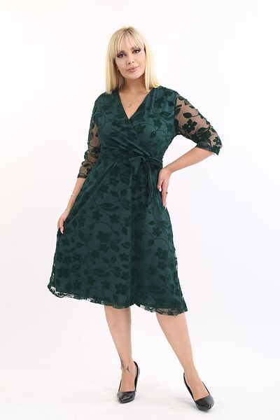 modayız Βραδινό Φόρεμα Διπλό γιακά Plus Size 12e-2167