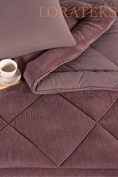 Lorateks Elisa Wellsoft Tek Kişilik Çift Taraflı Yastık Kılıflı Lüx Yorgan Seti | Yorgan | Uyku Seti | Çeyiz