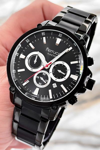 Ferrucci Steel Cord Function Black New Season Men's Wrist Watch Sdfer081