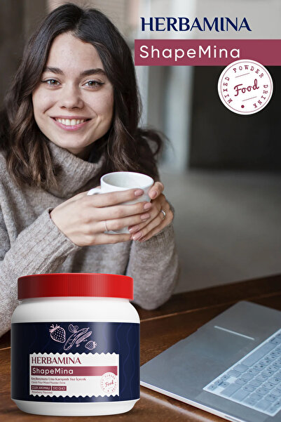 Herbamina Shapemina Keçiboynuzu Unlu Toz Içecek - Çilek Aromalı