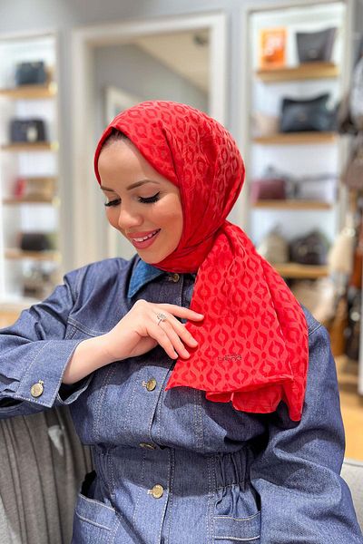 Armine Trend Lia Shawl - Cotton - ATS2LIA-2353 - Red