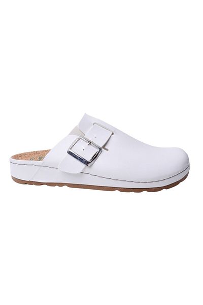 FLY SOFT S183 Λευκές ανδρικές παντόφλες Sabo
