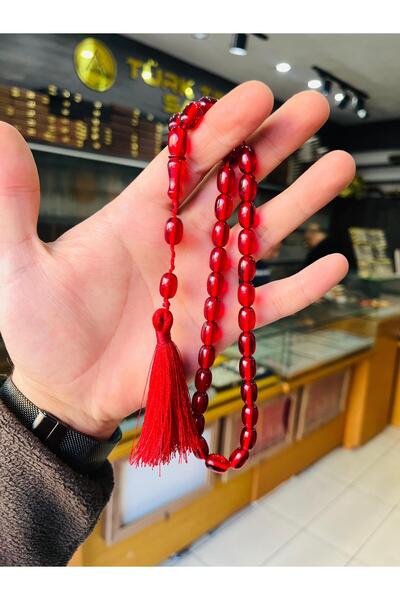 TTS TÜRK TESBİH SANATI Mărgele de rugăciune din chihlimbari cu ciucuri de frâ...