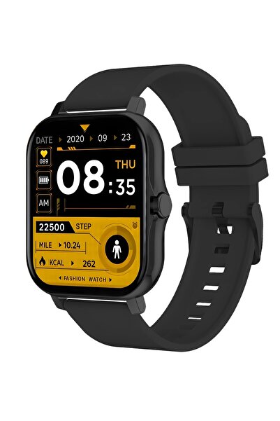 zmsmart Akıllı Saat Sesli Görüşme Özellikli Spor Modlu 42mm Unisex Siyah-siyah Dw68