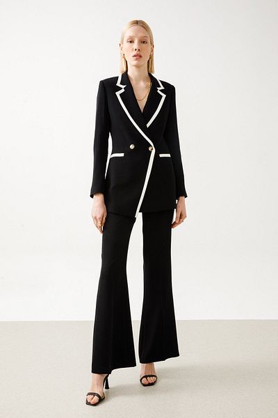 Moda İlgi Μαύρο παλτό FASHION Interest - ILG231CKT07016