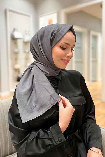 Armine Smoke Color, Cotton Seher Shawl - 24070