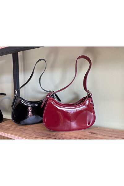 MERVE TOPRAKLI Kadın Rugan Kol Çantası