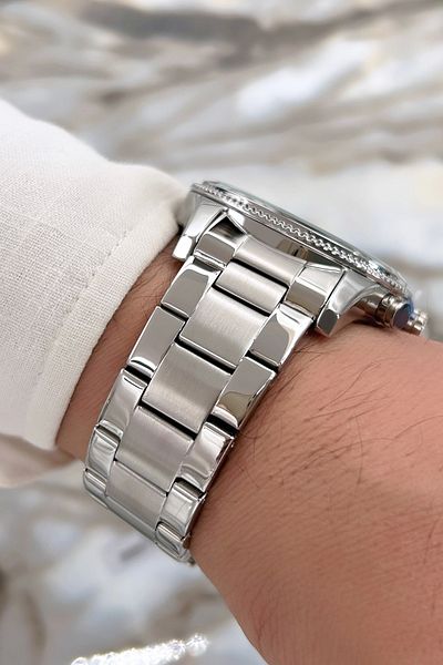 Ferrucci Silver-blue Steel Cord Function New Season Men's Wristwatch Sdfer073