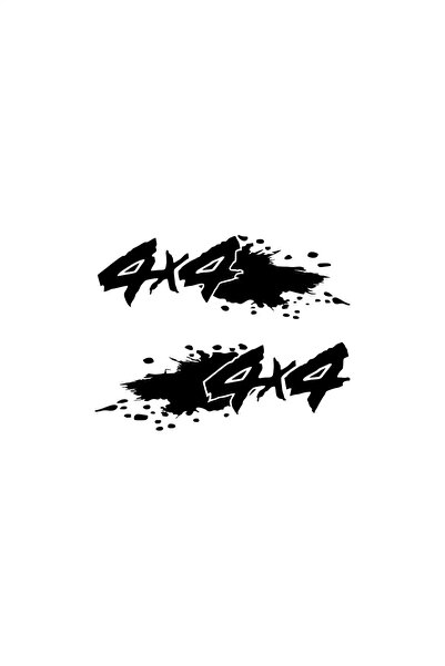 Generic Brand 4x4 Mud Splash Sticker Wall Decor Sticker 40 x 32 cm