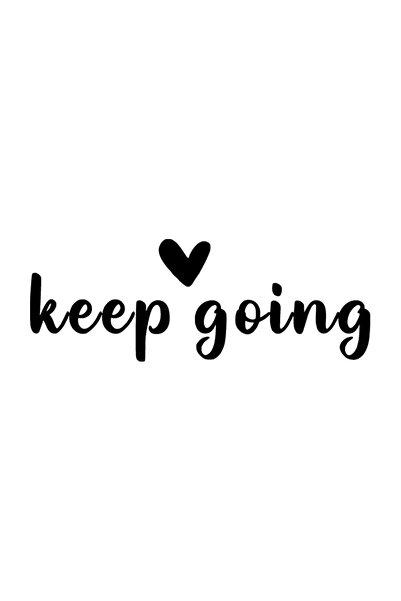 Generic Brand Keep Going Wall Decor Sticker 40 X 16 cm