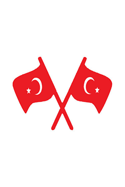 Generic Brand Turkish Flag 5 Wall Decor Sticker Red 60 X 40 cm