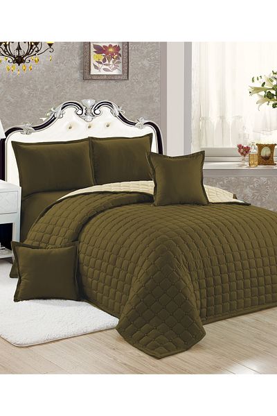 Generic Compressed  two-sided Comforter Set Duble Size Tow color, 6 Pieces, King Size