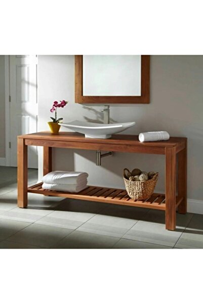 Özçelik Lambiri Deın Ahşap Lavabo Tezgahı Açık Tezgah Lavabo (RY)