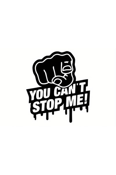 Generic Brand If You Want Me to Stop Wall Decor High Quality Sticker 36 X 40 cm