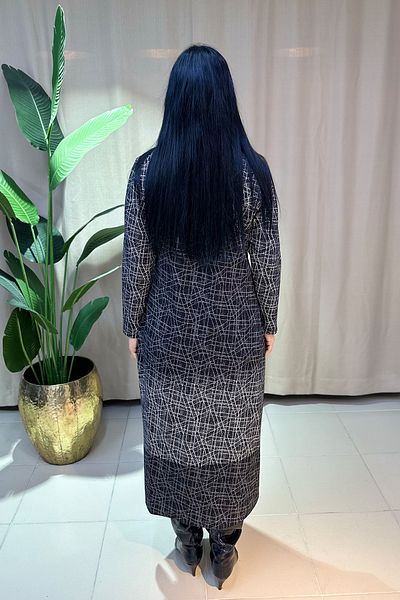 GÖKSEL Special Design Plus Size Dress - Black