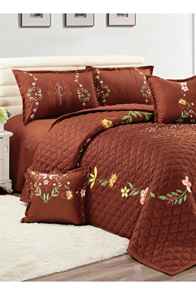 Generic Floral Compressed Comforter Set, 160 x 210 cm Twin Size Reversible 4 pcs Bedding Set, Multicolor