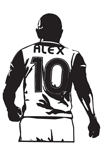 Allivo ملصق ديكور حائط لاعب كرة القدم أليكس عالي الجودة مقاس 40 × 50 سم