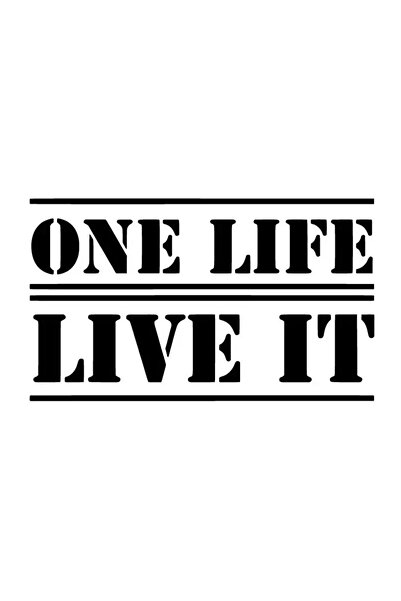Generic Brand One Life Live It Wall Decor Sticker 40 X 24 cm