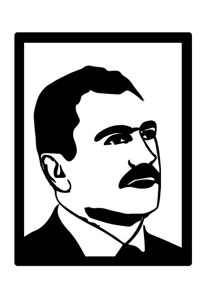 BİLGİMOLA Martyr Muhsin Yazıcıoğlu Silhouette Wall Decor Sticker 28 X 40 cm