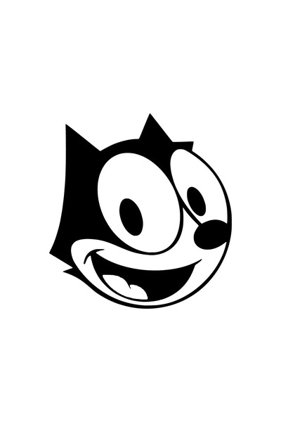 habune ملصق فيليكس الضاحك بجودة A+ مقاس 30 × 30 سم متين