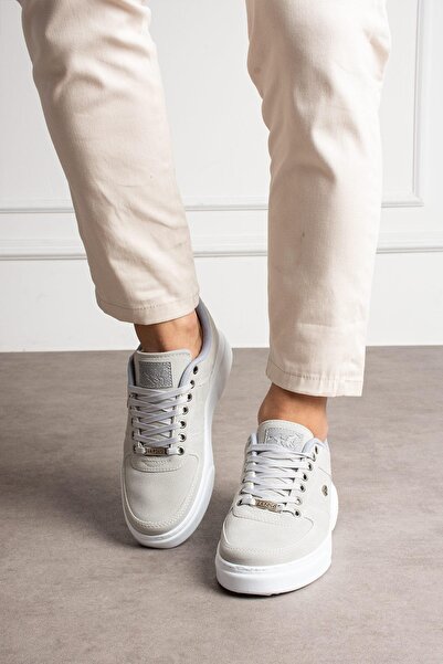 L.A Polo 063 Buz Renk Beyaz Tabanlı Günlük Erkek Spor Ayakkabı