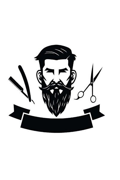 Generic Brand Male Hairdresser Wall Decor Sticker 40 X 36 cm
