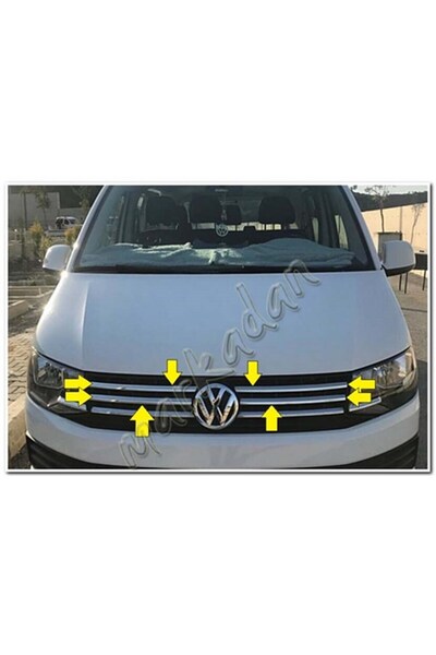 DB Chrome Vw T6 Transporter Trendline Ön Panjur Nikelajı 2015-2019 4 Parça P....