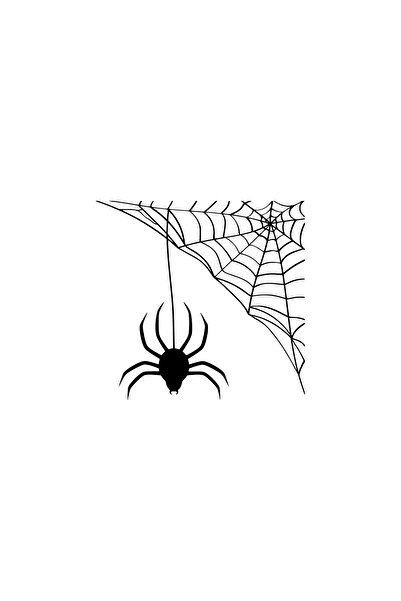 FARKSHP ملصق مصنوع من شبكة العنكبوت مقاس 20 × 18 سم