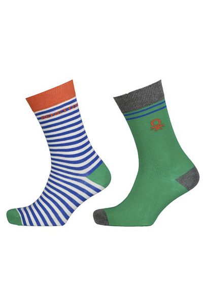 Benetton Мъжки чорапи с 2 отвора - микс