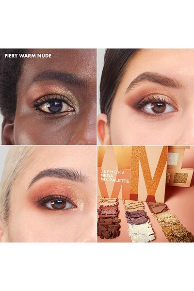 SEPHORA COLLECTION Mega Mix Palette-Intense Pigmented Matte&Silvery&Metallic Finish Eyeshadow Palette 7.92g