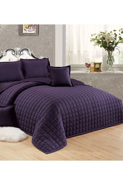 Generic Compressed Comforter Set Duble Size one color, 6 Pieces , King Size