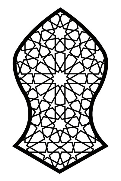 Generic Brand Selçuklu Nalın Pattern Wall Decoration Sticker 30 X 60 cm Resil...