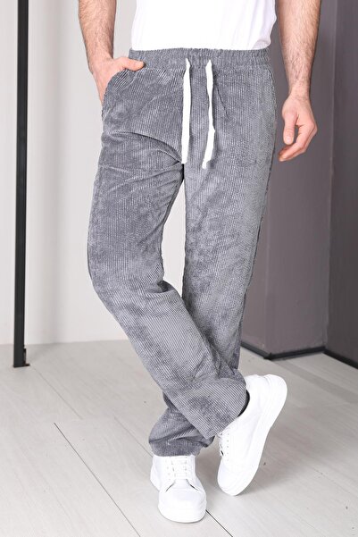 Delpino Kadife Baggy Bol Paça Pantolon