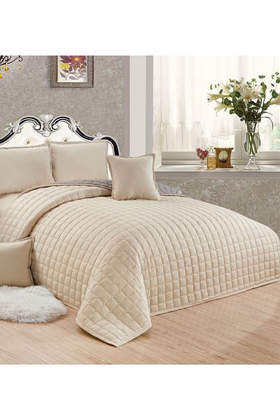 Generic Compressed two-sided Comforter Set Twin Size Tow color, 4 Pieces, Single Size